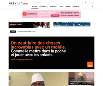 Guinee7.com(Site De Référence Sur La Guinée) Screenshot