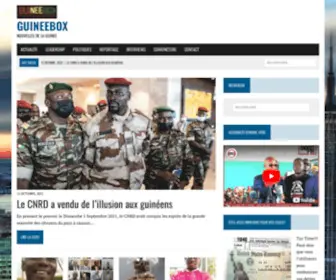 Guineebox.com(Accueil) Screenshot