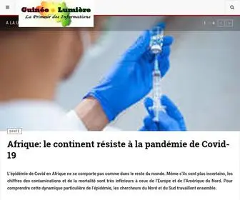 Guineelumiere.com(Guinée) Screenshot