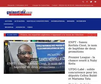 Guineetime.com(Guinée Time) Screenshot