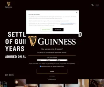 Guiness.com(It takes bold brewers to brew bold beers. Brewers prepared to go to lengths) Screenshot