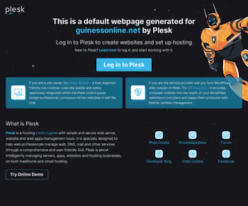 Guinessonline.net(Domain Default page) Screenshot