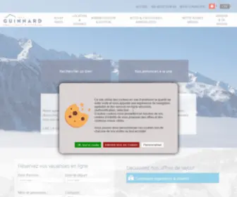Guinnard.com(Guinnard Bruchez & Gaillard Immobilier & Tourisme) Screenshot