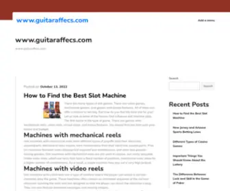 Guitaraffecs.com(guitaraffecs) Screenshot