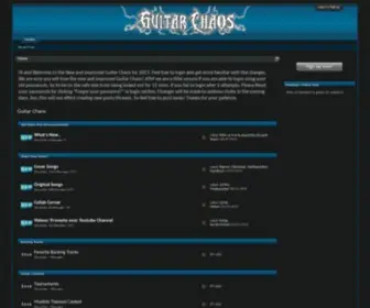 Guitarchaos.com(Guitar Chaos) Screenshot