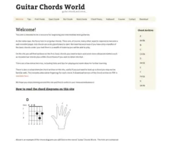 Guitarchordsworld.com(Guitar Chords World) Screenshot