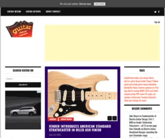 Guitardesignreviews.com(New guitar and headstock designs) Screenshot