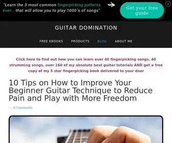 Guitardomination.net(Guitar Domination) Screenshot