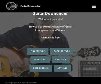 Guitardownunder.com(Guitar Downunder) Screenshot