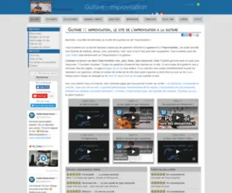 Guitare-Improvisation.com(Guitare improvisation est le site de l'improvisation à la guitare) Screenshot