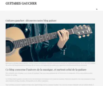 Guitares-Gaucher.fr(Guitares gaucher) Screenshot