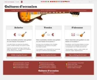 Guitares-Occasion.com(Guitares d'occasion) Screenshot