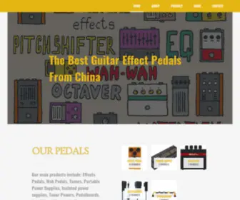 GuitarfXpedal.com(The Best Guitar Effect Pedals From China Our Pedals Our main products include) Screenshot