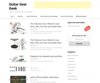 Guitargeargeek.com(Guitar Gear Geek) Screenshot