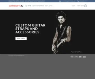 Guitargifts4U.com(Custom Guitar Straps) Screenshot