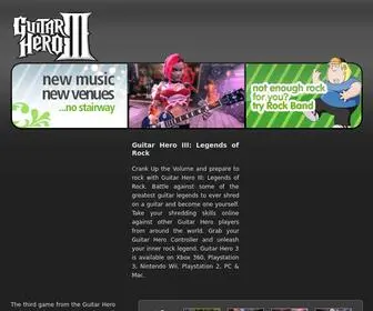 Guitarhero3.com(Guitar Hero 3) Screenshot