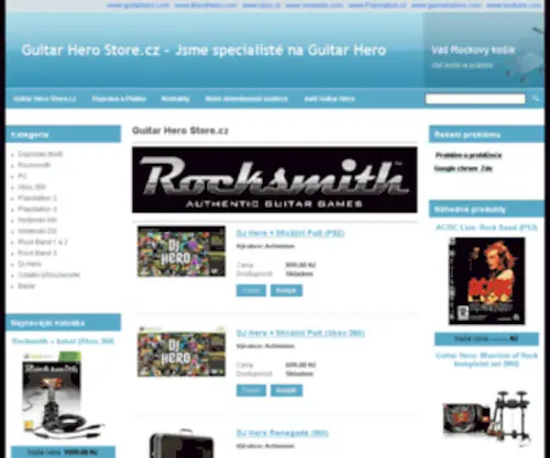 Guitarheroshop.cz(Guitar Hero Store.cz) Screenshot