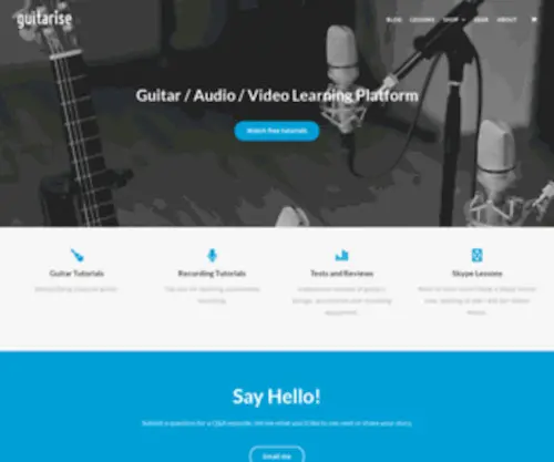 Guitarise.com(Classical Guitar and Recording Learning Platform) Screenshot