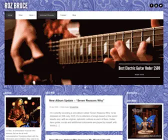 Guitaristroz.com(Roz Bruce Music Tution & Music Blog) Screenshot