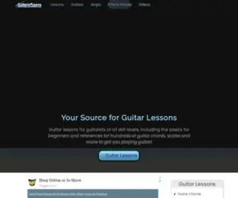 Guitaristsource.com(Online Guitar Lessons) Screenshot