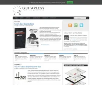 Guitarless.com(Guitar and Bass Information Online) Screenshot
