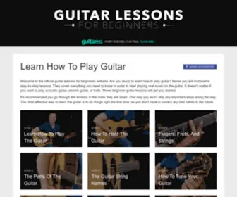 Guitarlessonsforbeginners.com(Guitarlessonsforbeginners) Screenshot