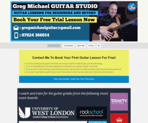 Guitarlessonsinwimbledon.co.uk(Guitar lessons) Screenshot