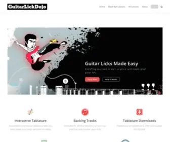 Guitarlickdojo.com(Guitar Licks) Screenshot