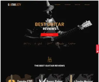 Guitarlisty.com(Home) Screenshot