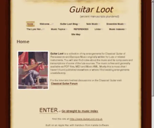 Guitarloot.co.uk(Home) Screenshot