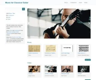 Guitarmusic.info(Music for Classical Guitar) Screenshot