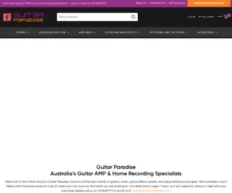 Guitarparadise.com.au(Australia's Guitar) Screenshot