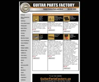 Guitarpartsresource.com(Guitar Parts Factory) Screenshot