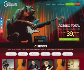Guitarpedia.com.br(Cursos e Aulas de Guitarra Online) Screenshot