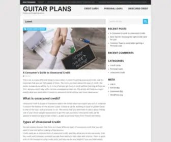 Guitarplans.co.uk(Finance and budgeting advice) Screenshot