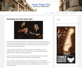 Guitarplayerzen.com(Maximize Your Guitar Potential) Screenshot