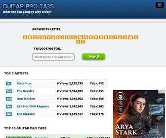 Guitarprotabs.net(Guitar Pro Tabs) Screenshot