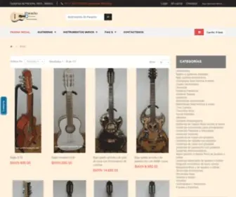 Guitarradeparacho.com(Tienda virtual de instrumentos musicales de Paracho) Screenshot