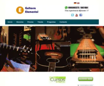 Guitarraelemental.com(Cursos de guitarra y canto en Quito) Screenshot