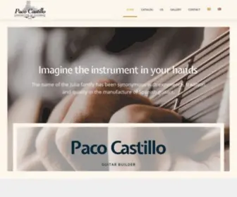 Guitarraspacocastillo.com(Paco Castillo CONSTRUCTOR DE GUITARRAS) Screenshot