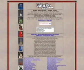 Guitarrez.com(Guitar Rez Austin) Screenshot