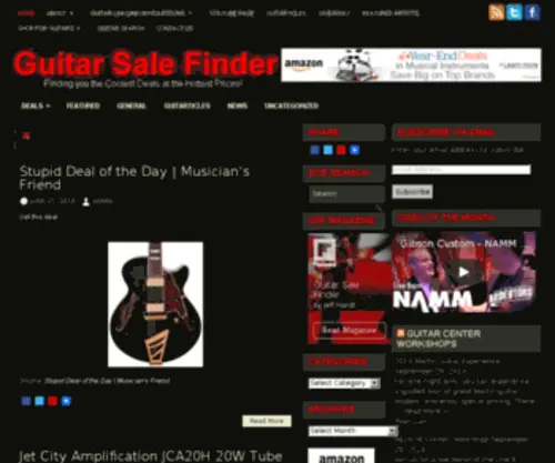 Guitarsalefinder.com(Guitar Sale Finder) Screenshot