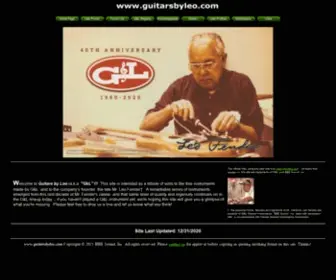 Guitarsbyleo.com(The G&L Enthusiasts Website) Screenshot