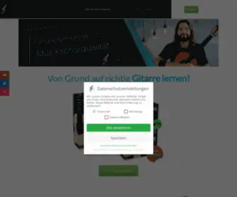 Guitarschool.at(Online Gitarre lernen für Anfänger) Screenshot