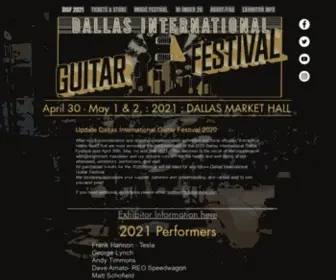 Guitarshow.com(Dallas International Guitar Festival) Screenshot