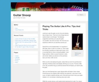 Guitarsnoop.com(Guitarsnoop) Screenshot