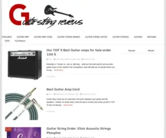 Guitarstringreviews.com(Guitar String Reviews) Screenshot