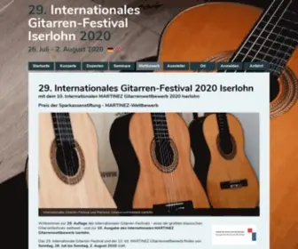 Guitarsymposium.de(Internationales Gitarren) Screenshot