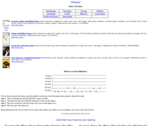 Guitartab.com.au(Guitar Tab) Screenshot