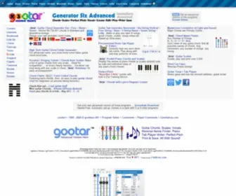 Guitar.to(Gootar Guitar Chord Generator and Scale Finder Programs) Screenshot